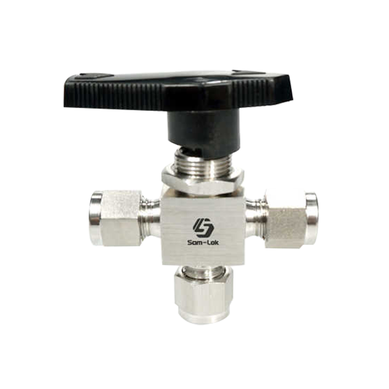 Stainless Steel Double Ferrule Three-way Ball Valve