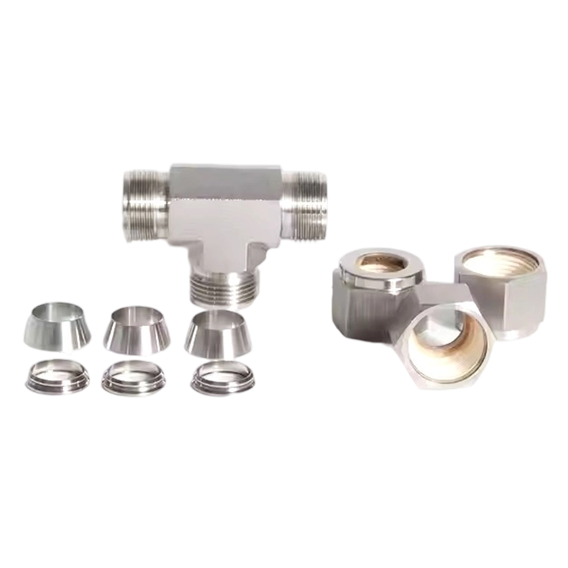 Stainless Steel Tee Union Compressionis Tube Fittings